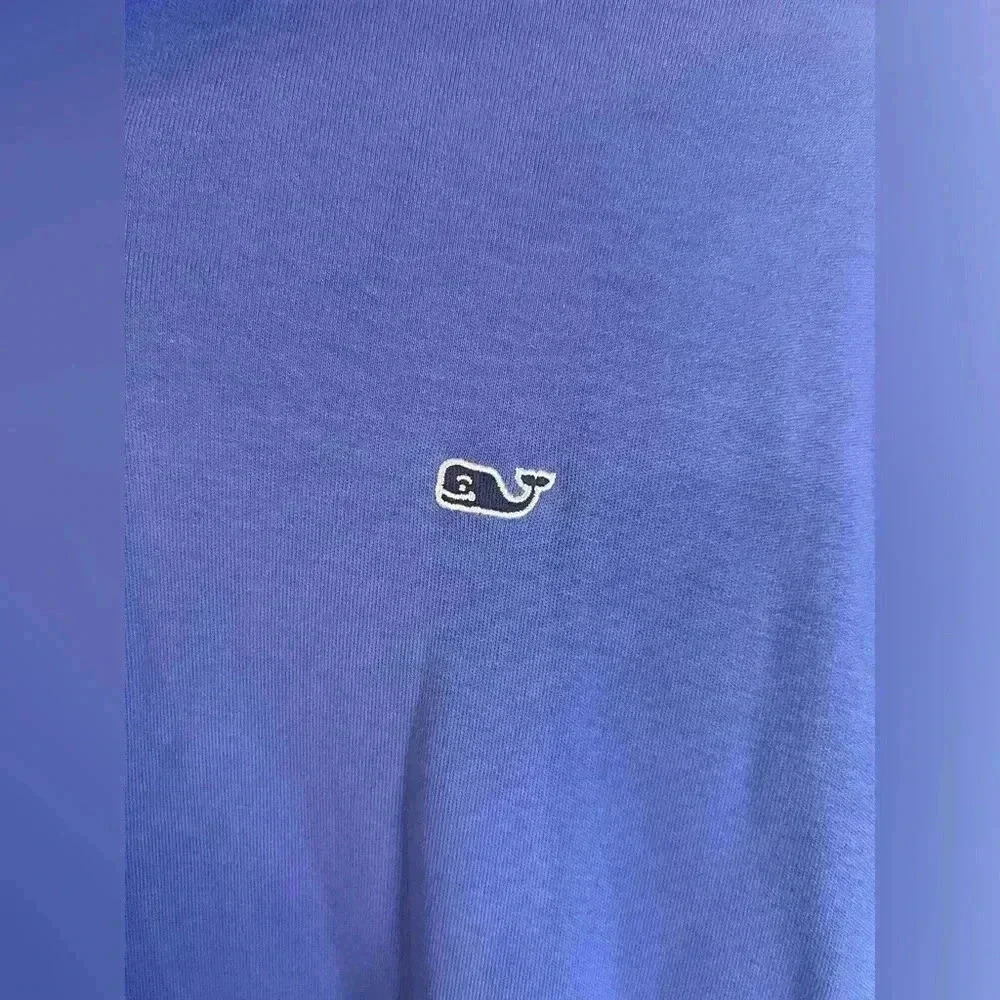 Vineyard Vines Men’s Blue Whale Logo Long Sleeve Performance 1/4 Zip Pullover - Picture 4 of 8